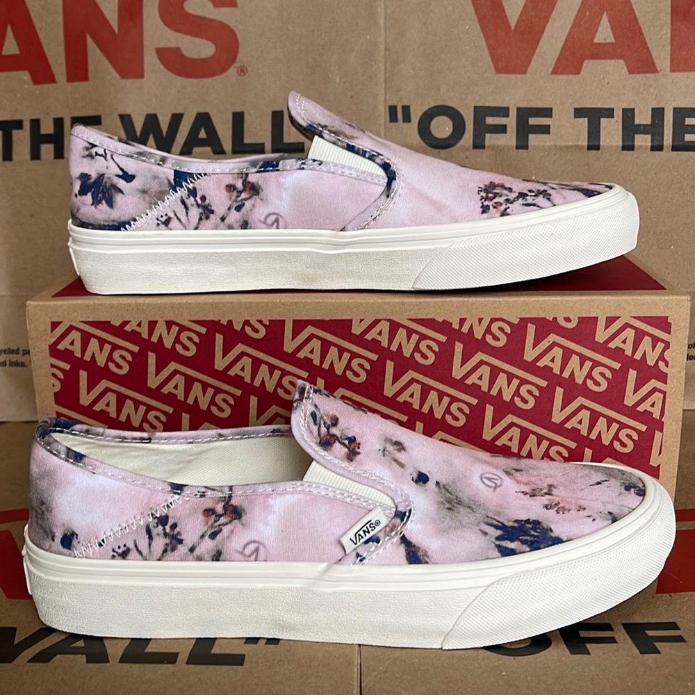 Vans Slip-On Sf Floral Dye Multi/Marshmallow WMNS - Picture 1 of 16